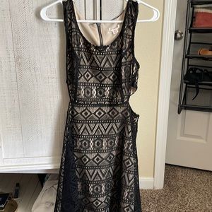 Lace black dress